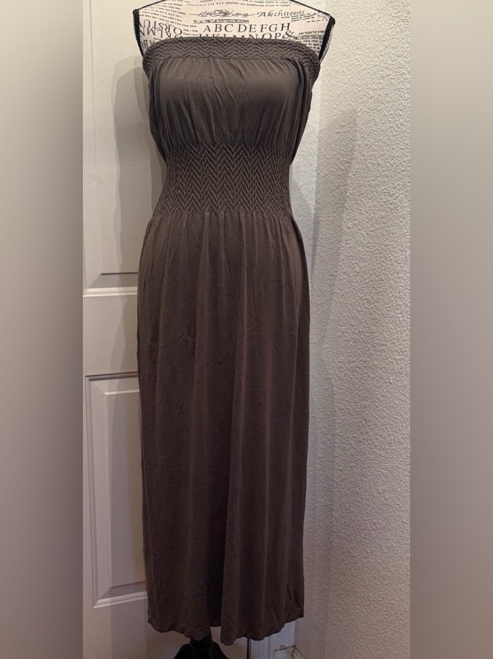 Elegant Olive green Maxi Dress